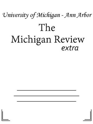 cover image of The Michigan Review